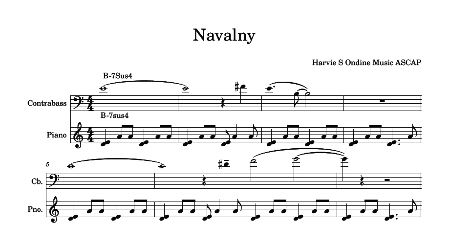 Navalny Sheet Music Free from Harvie S
